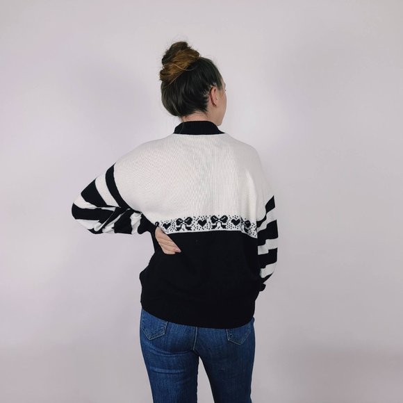 Vintage Morgan Square Mock Neck Grandma Sweater - Picture 5 of 10